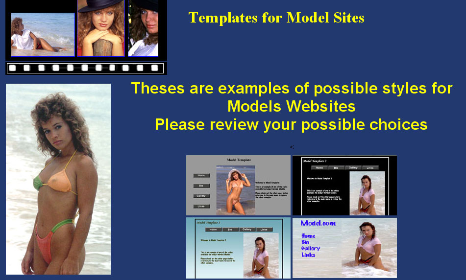 Templates for Model Websites